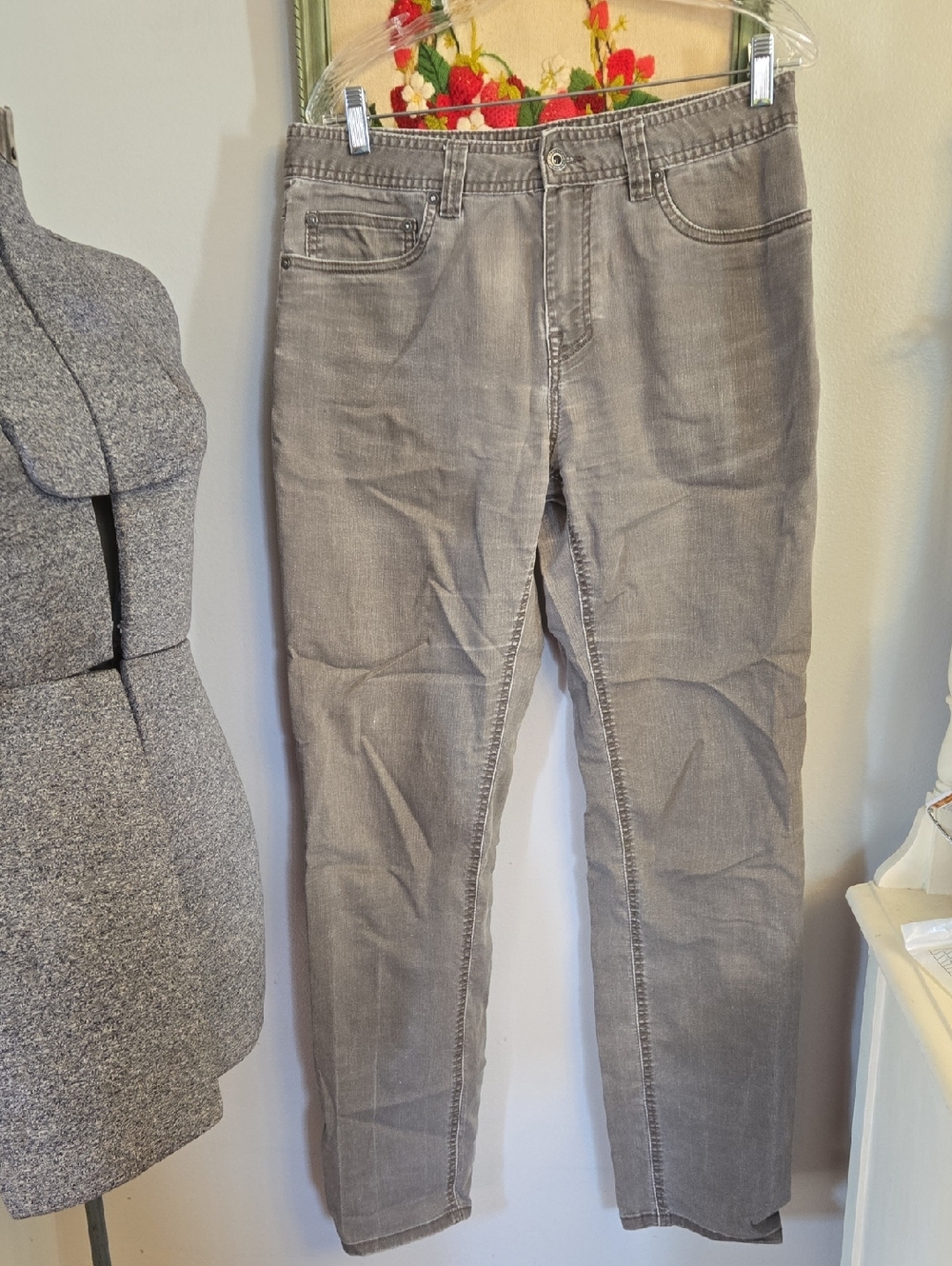 Prana Men's Gray Slim Fit Jeans Size 32Wx34L